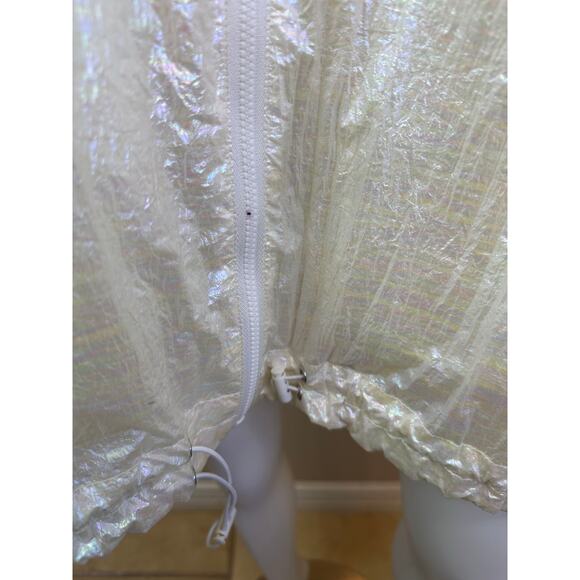 Bosideng Clear Lightweight Rain Jacket with Hood & Adjustable Sleevees sz S - Picture 13 of 13